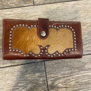 Cowhide Leather Western Wallet